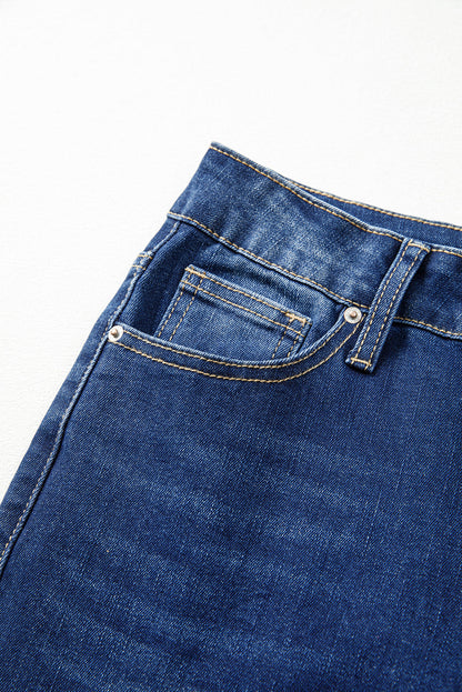 Threaded Pear Samantha Western Stitch Patched Pocket Bootcut Jeans