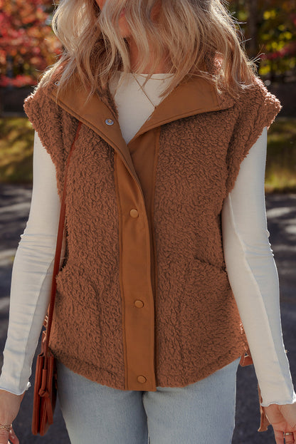 Threaded Pear Evelyn Knot Side Plush Vest