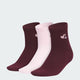 Maroon / Clear Pink / White