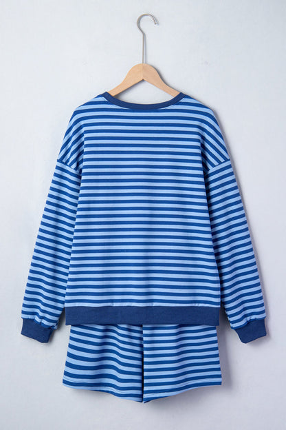 Threaded Pear Chloe Casual Short Set Long Sleeve Top Set