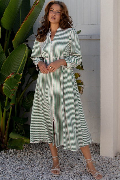 Threaded Pear Veracella High Waist Midi Dress
