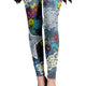 Blue Multicolor Mixed Print