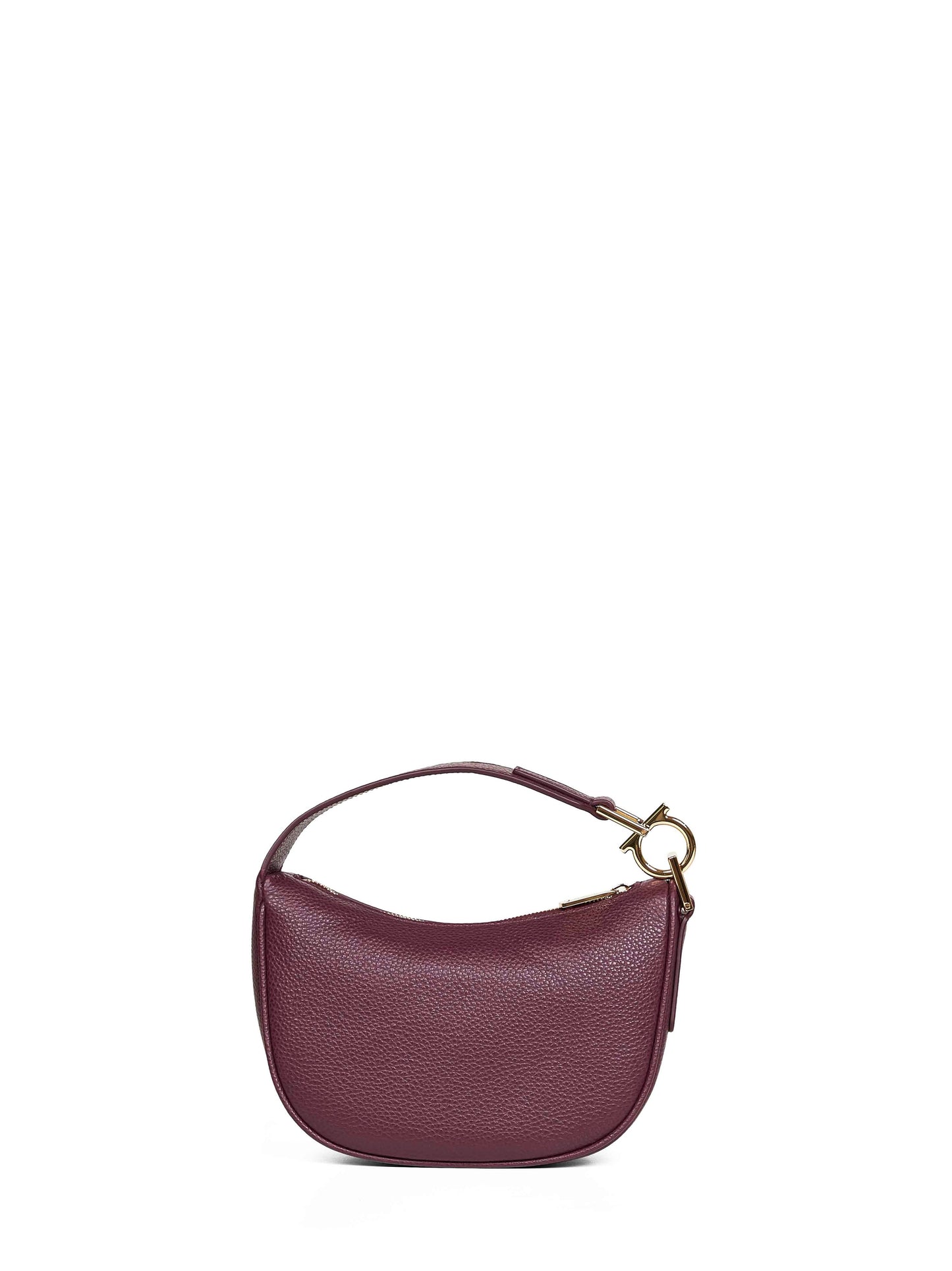 Plum North-South Mini Hobo Top Handle Bag