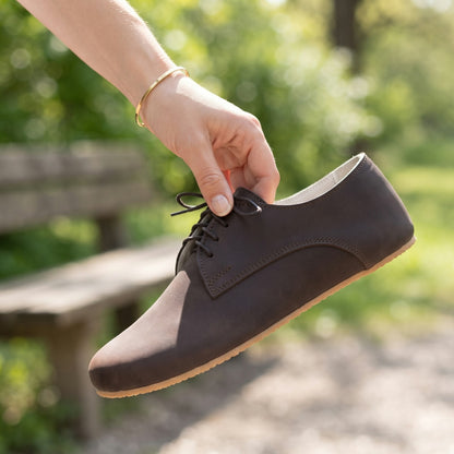 Dark brown-