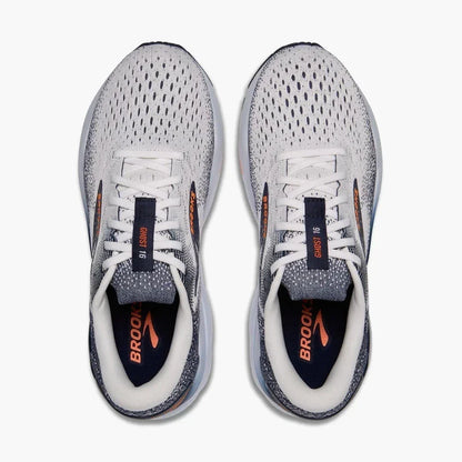 Brooks Ghost 16 Men's Sneakers — White/Peacoat Low-Top