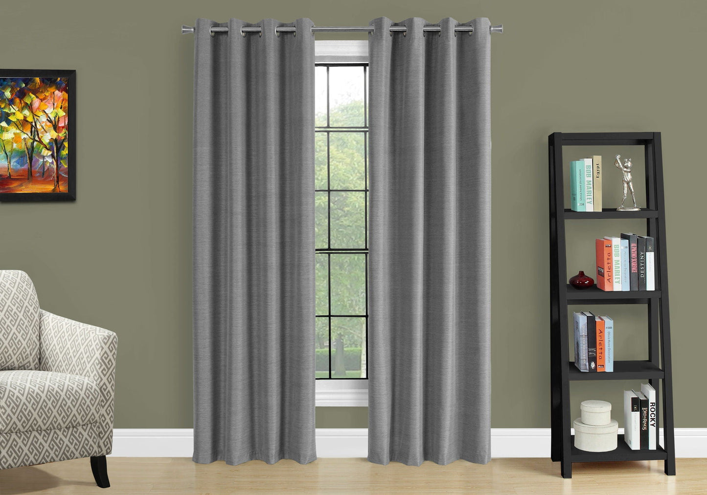 2 Pieces Set, Curtain Panel, Room Darkening, Grommet, Contemporary & Modern by Couch