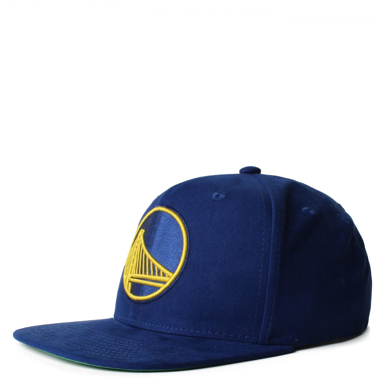 Men's Mitchell & Ness NBA Sweet Suede Snapback Warriors
