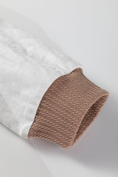 Threaded Pear Seraphina Raw Seamed Knitted Jumper