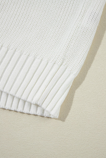 Threaded Pear Madison Patch Bishop Sleeve Sweater