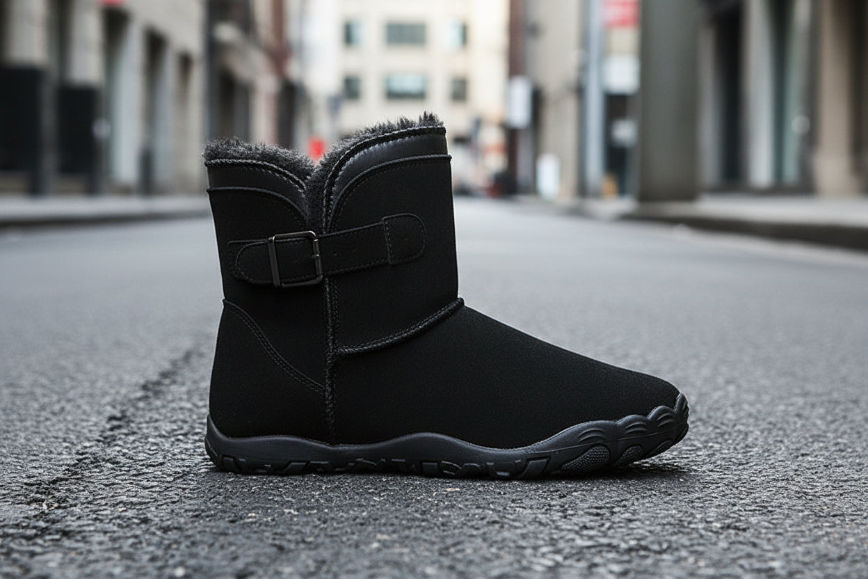 Unisex Warm Fleece-Lined Snow Boots – Anti-Slip Winter Boots