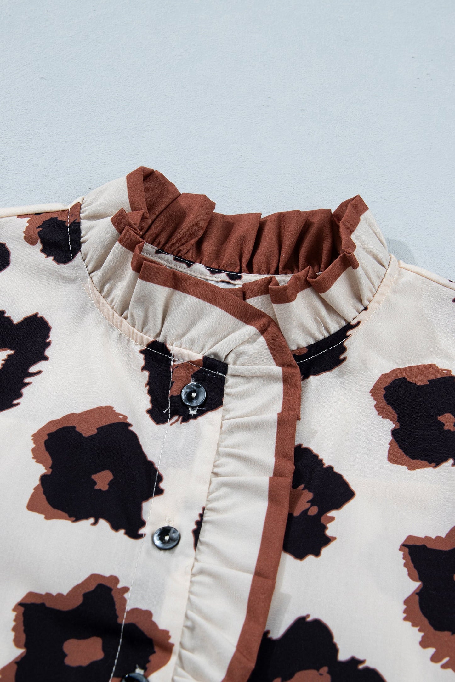Threaded Pear Mariana Ruffle Sleeve Summer Blouse