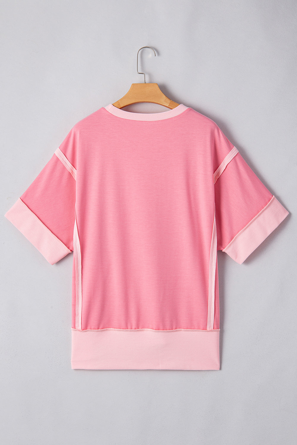 Threaded Pear Katie Raw Seam High Low Side Split Top