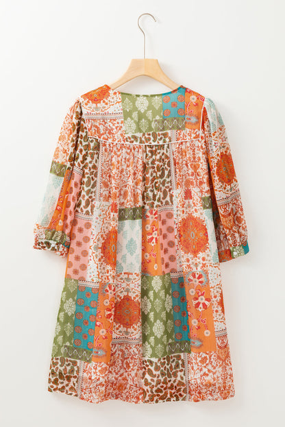 Threaded Pear Tallulah Sleeve Chiffon Loose Dress