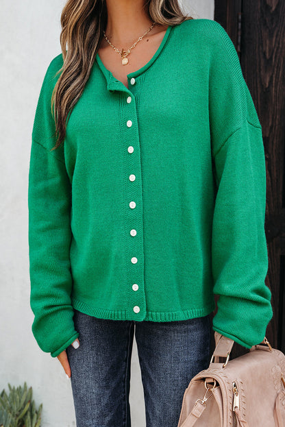 Threaded Pear Evatyn Knit Drop Shoulder Sweater