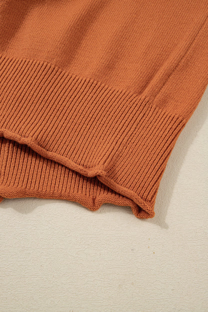 Threaded Pear Abigail Edge Bubble Sleeve Sweater