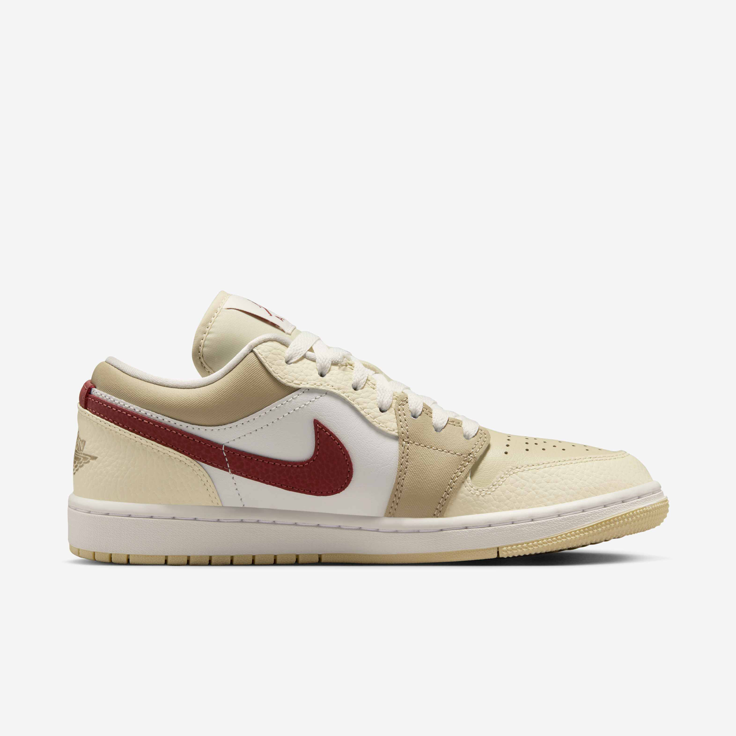 [hv6530-100] Womens Air Jordan Retro 1 Low Ce 'desert Khaki Red Sepia'