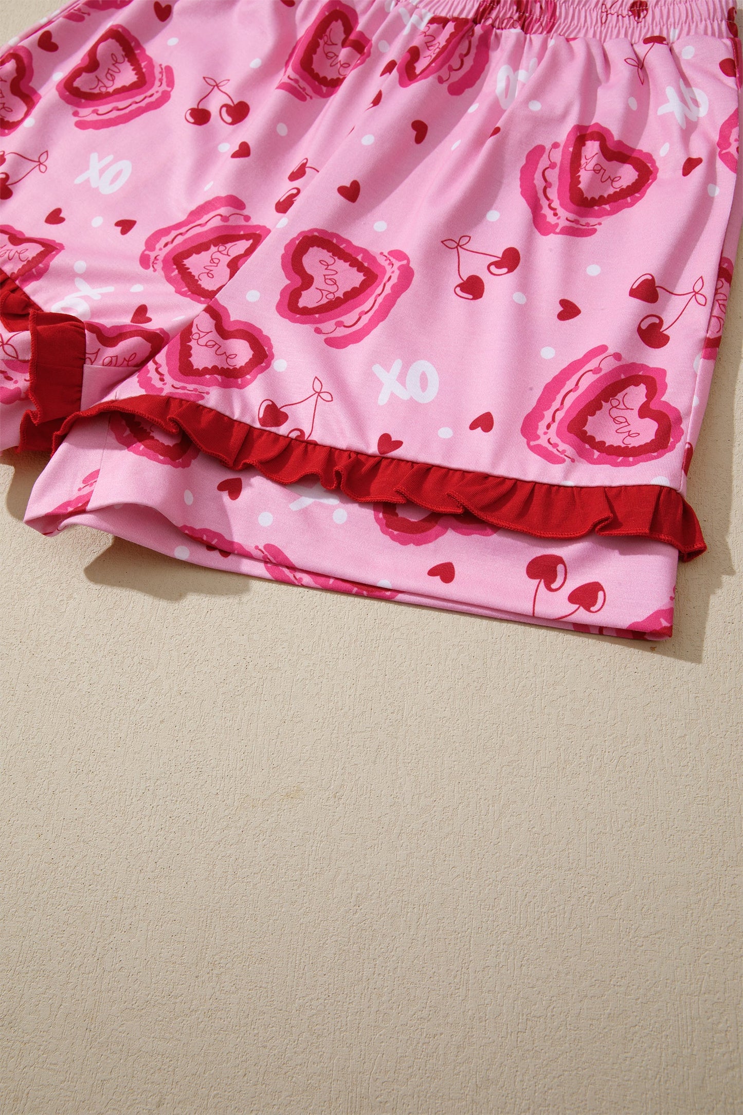 Threaded Pear Solana Valentines 2pcs Pajama Set