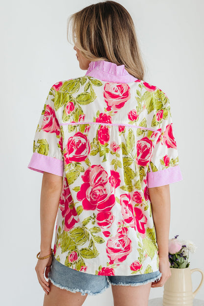 Threaded Pear Rebekah Collar Short Sleeve Shirt