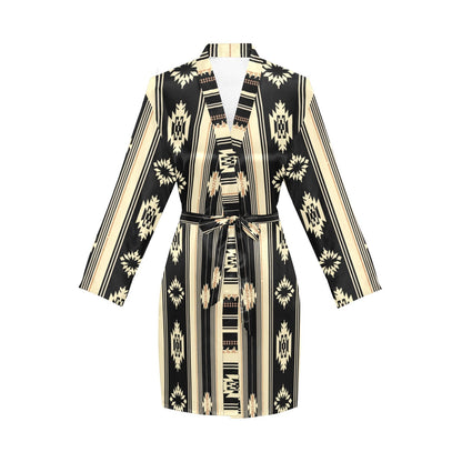 Baha Ranch Colores de Mexico Santa Fe Aztec Satin Robe
