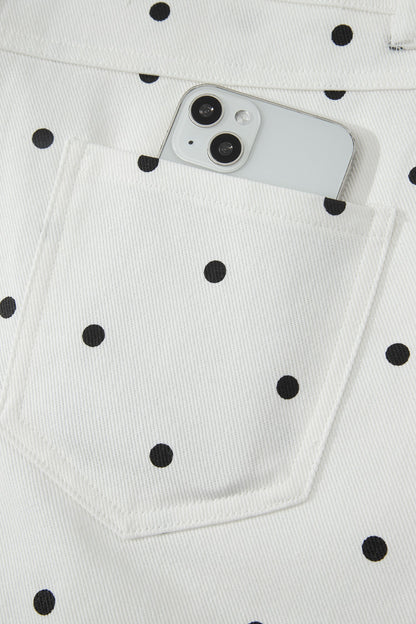 Threaded Pear Elise Embroidered Scallop Hem Shorts