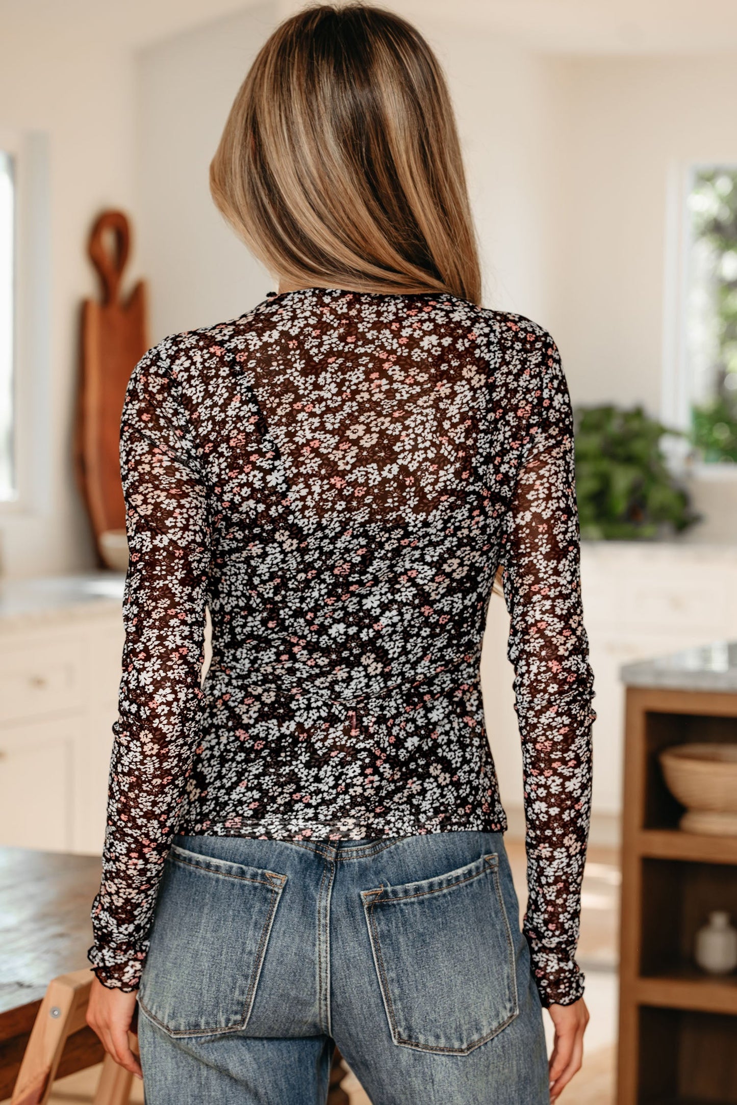 Threaded Pear Megan Sleeve Slim Fit Top