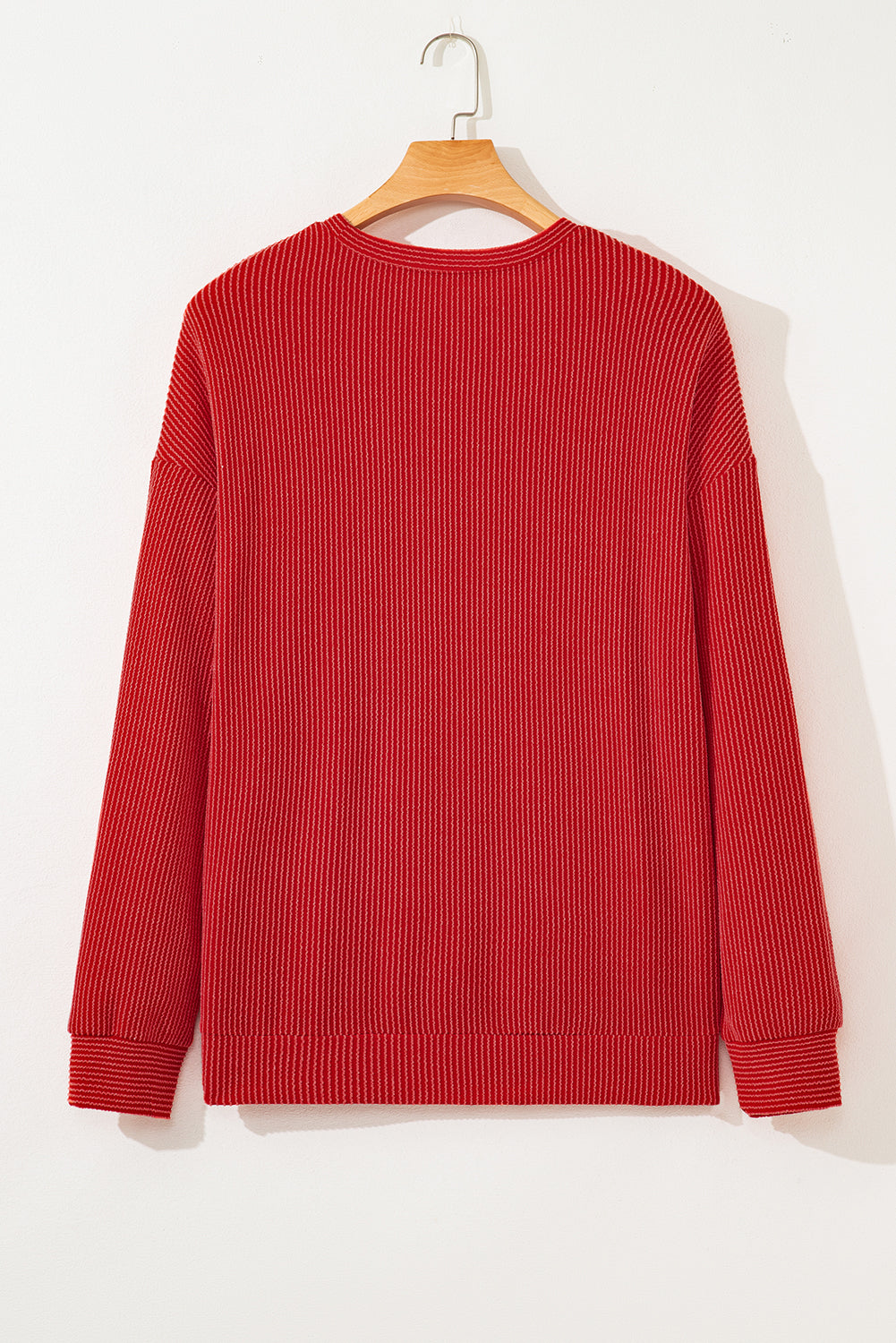 Threaded Pear Aliella Letter Graphic Loose Long Sleeve Top