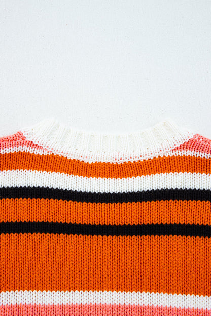 Threaded Pear Mirissa Shoulder Cropped Pullover Sweater