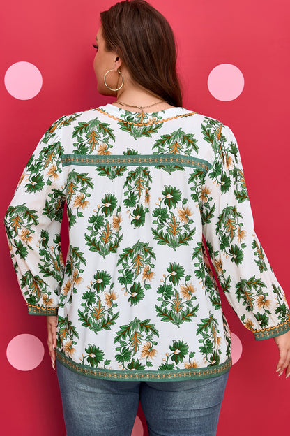 Threaded Pear Kira 3 4 Sleeve PLUS Blouse
