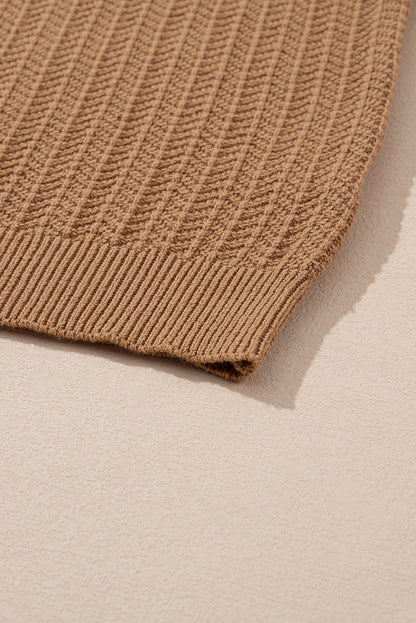 Threaded Pear Sophia Knit Short Sleeve Sweater