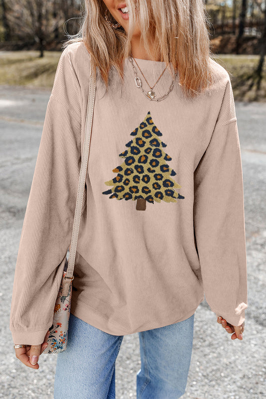 Threaded Pear Milazia Tree Graphic Corded Sweatshirt