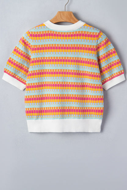 Bellamy Knit Short Sleeve Sweater