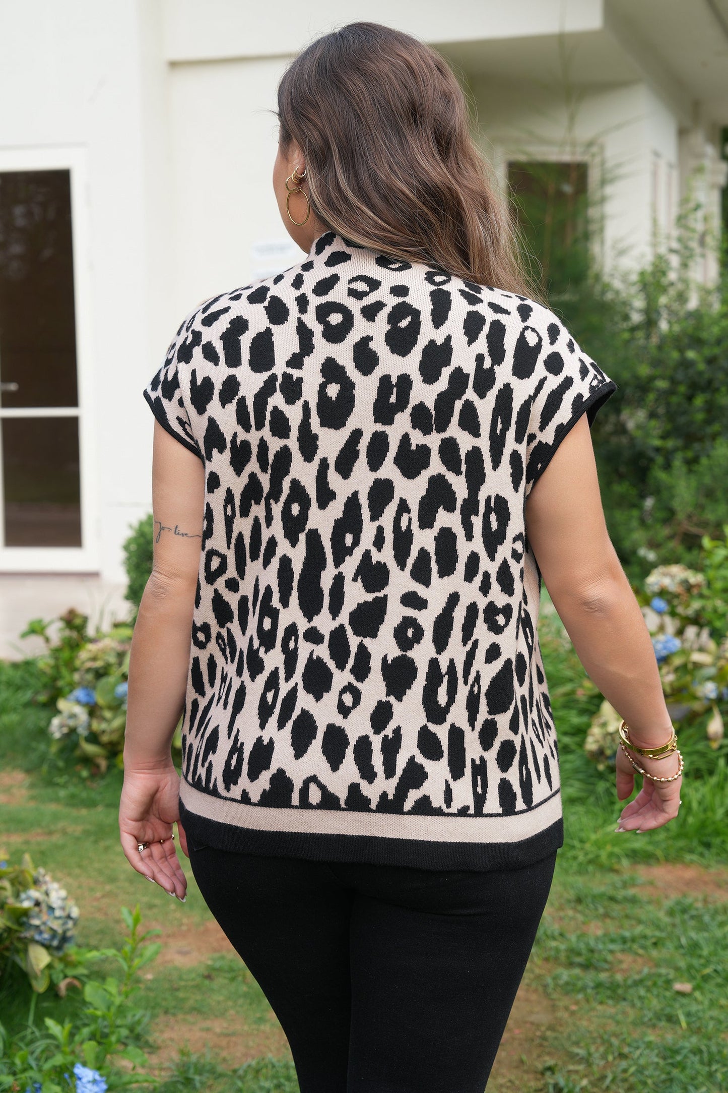 Threaded Pear Araceli High Short Sleeve PLUS Sweater