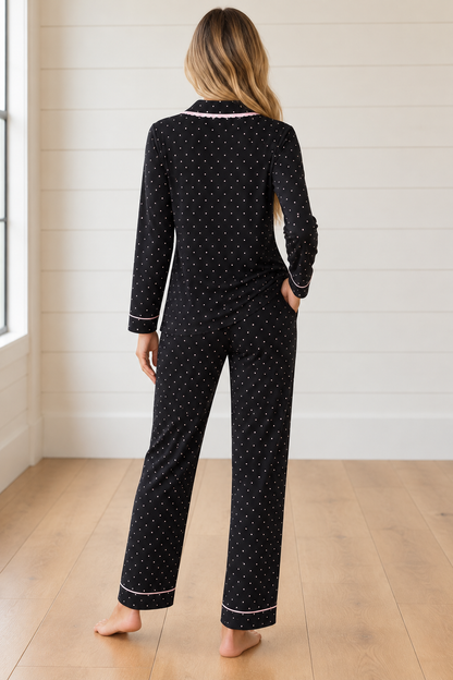 Threaded Pear Melanie Pajama Long Sleeve Top & Pant Set
