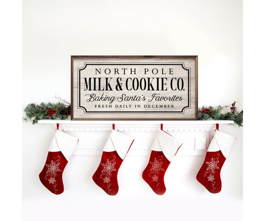 Kendrick Home North Pole Milk And Cookie Co Whitewash