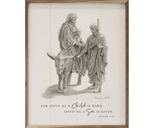 Kendrick Home For Unto Us A Child Is Born Isaiah 9 6 White By Bonnie Mohr