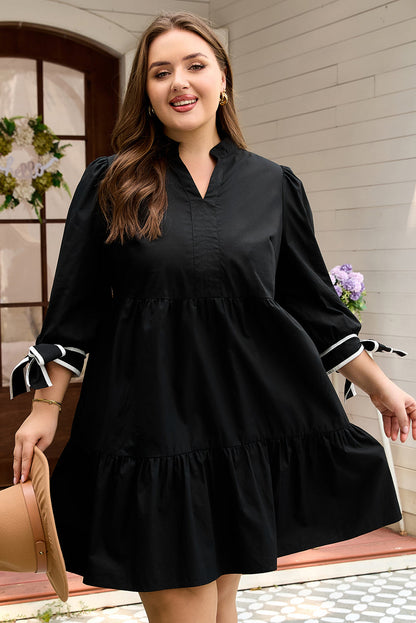 Threaded Pear Dorothy Knot Cuffs Mini PLUS Dress