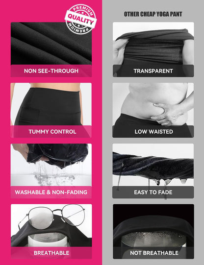 Cropped High-Waisted Yoga Pants with Diagonal Pockets