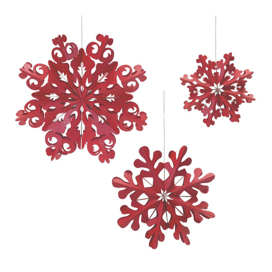 Melrose International Paper Snowflake Ornament (Set of 6)