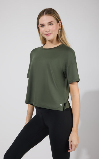 2 Pack Super Soft Deluxe Boxy Cropped Tee