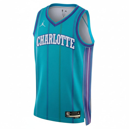 Nike Men's Nba Hornets Hardwood Classic Edition Swingman Jersey - DX8614-415