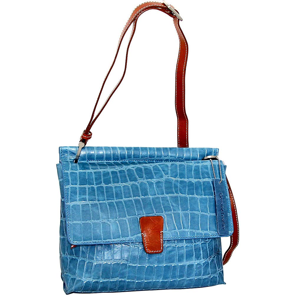 Nino Bossi Francesca Leather Crossbody - Blue