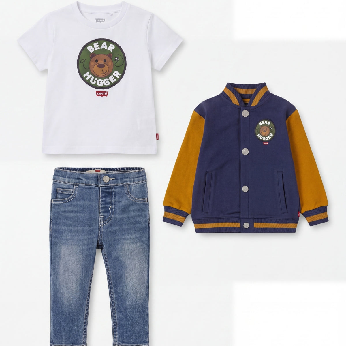 Navy, White, Blue-