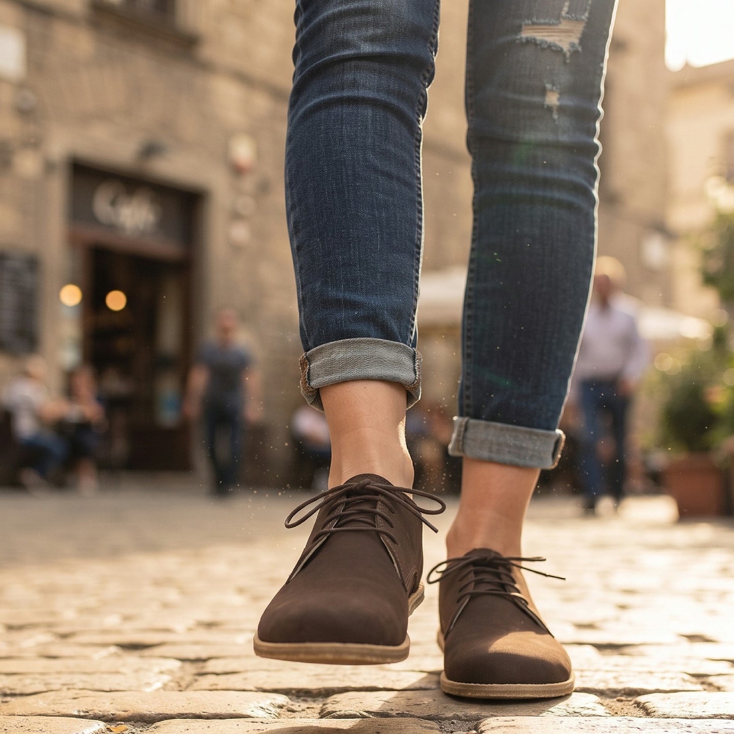 Dark brown-