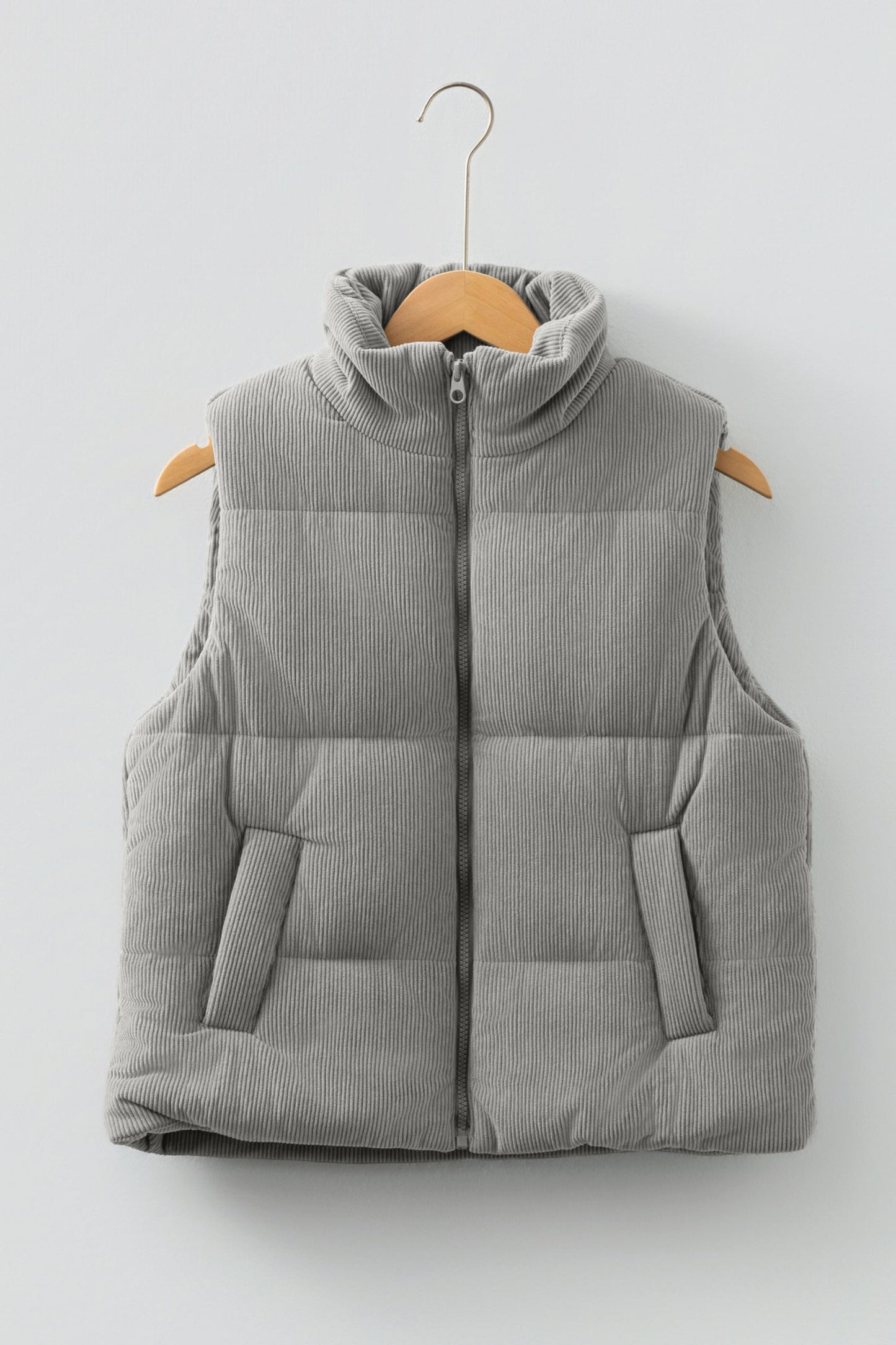 Threaded Pear Taytum Stand Zipped Puffer Vest