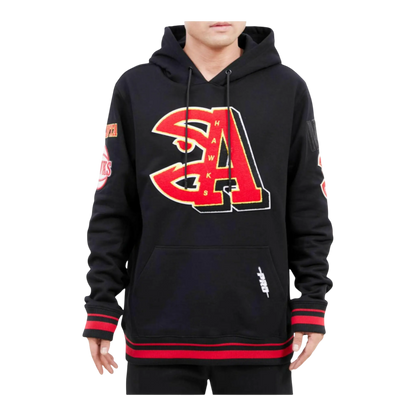 Pro Standard NBA Atlanta Hawks Mash Up Logo P/O Men Hoodie Black