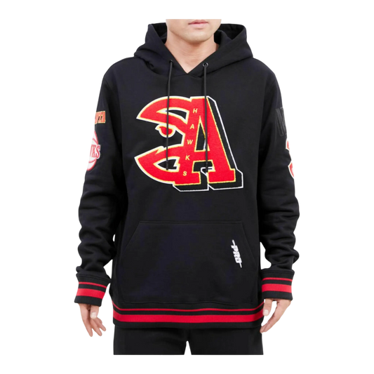 Pro Standard NBA Atlanta Hawks Mash Up Logo P/O Men Hoodie Black