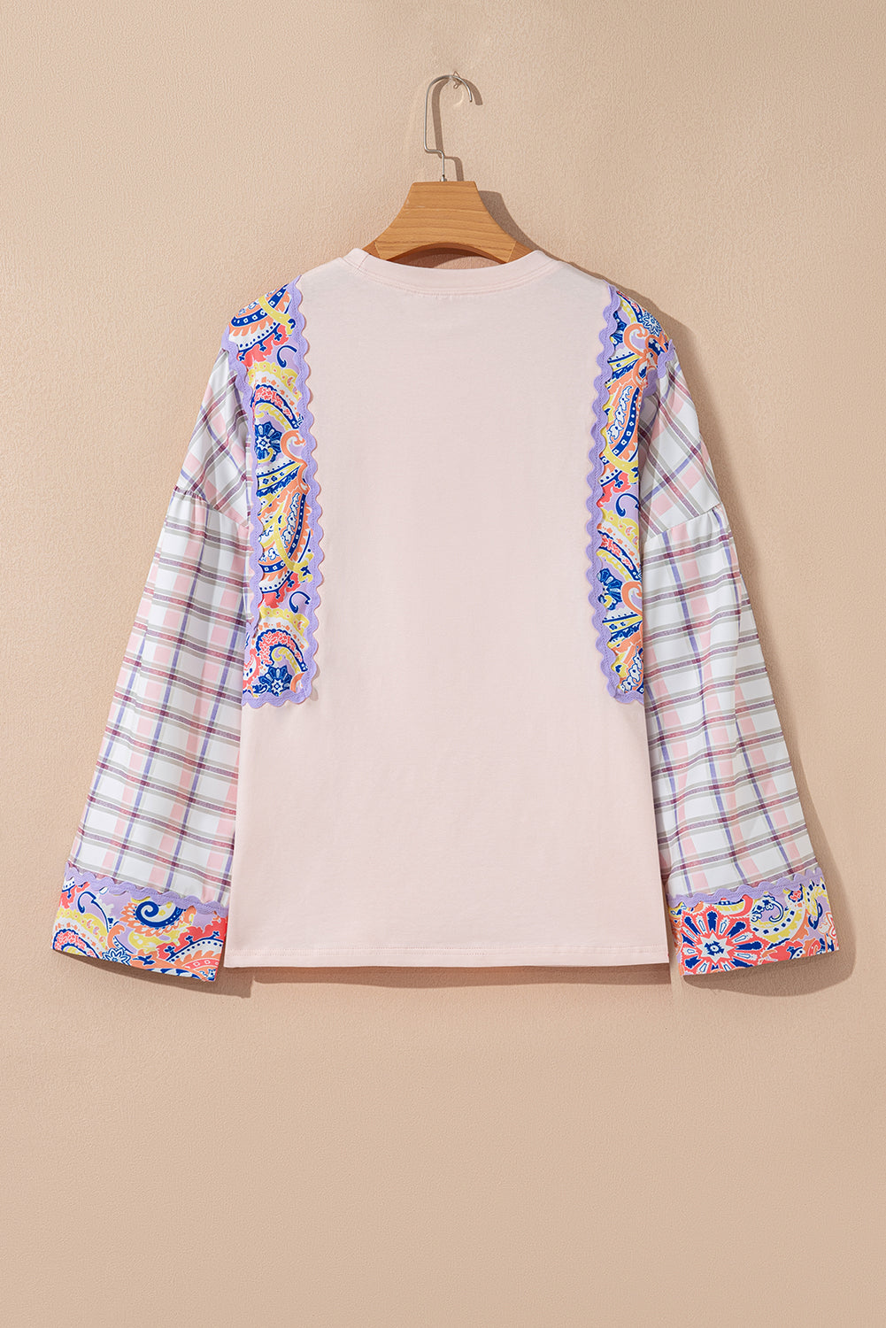Threaded Pear Margaret Ricrac Trim Floral Blouse