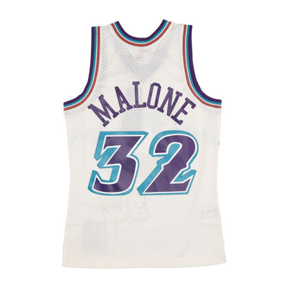 Mitchell & Ness Men's Cream Team Color Swingman Jersey Jazz 1996 Karl Malone Jerseys