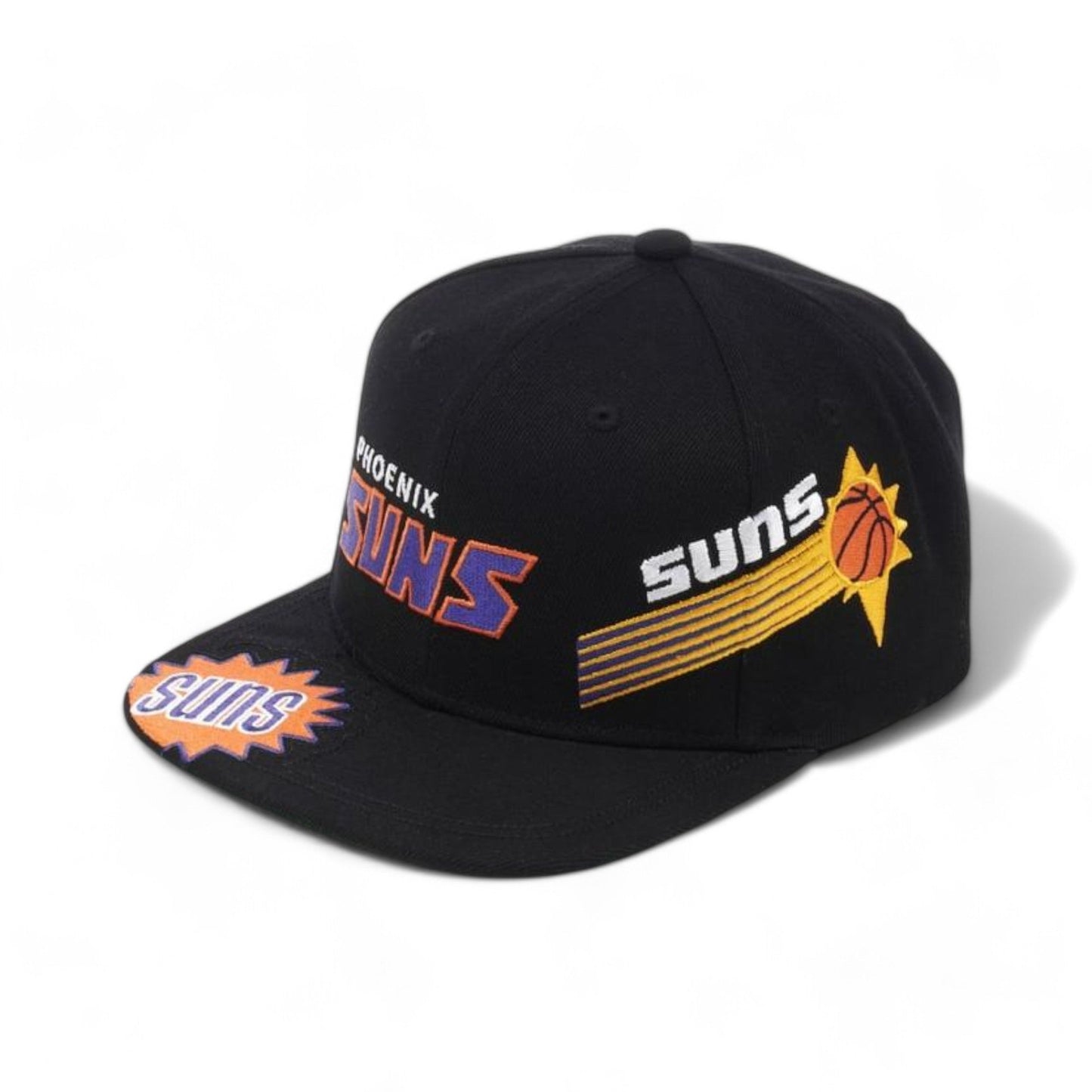Men's Mitchell & Ness NBA Landed Snapback Hwc Suns - Black