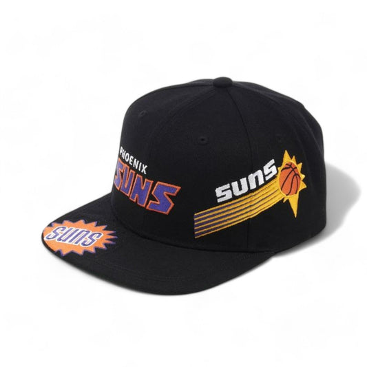Men's Mitchell & Ness NBA Landed Snapback Hwc Suns - Black